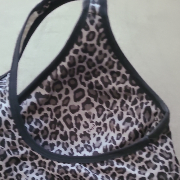 PINK Victoria's‎ Secret Black and White Animal Print Sports Bra M - Picture 8 of 10